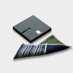Japanese Cloths Towels: Goldpearl Navy Compact Towel