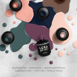 Gel Colour: Luxa Vita de Luxa Collection - 6pcs with Free Painted Swatch Sticks
