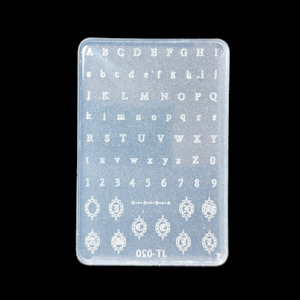 Nail Art: Silicone Nail Art Mold - Letters/Numbers