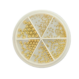 Metal Flatback Caviar Beads