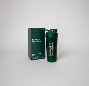 Frontpage: Nailed It Nutrition Green Stainless Steel Shaker Bottle