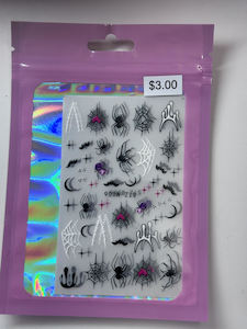 Nail Art Brushes And: Halloween Stickers