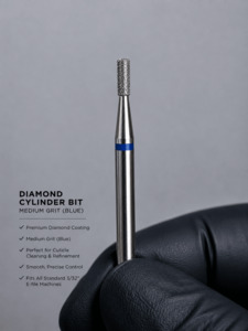 Prep Tools And: Diamond Cylinder Bit – Medium Grit (Blue)
