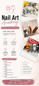 Online Courses: Nail Art Academy 6 week online  course