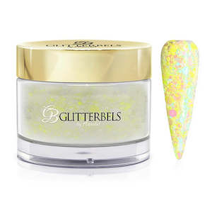 Glitterbels Coloured Acrylic: Glitterbels Premixed Glitter - Lemon Swirl
