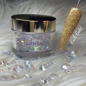 Glitterbels Acrylic Powder 28g -  Rich gold
