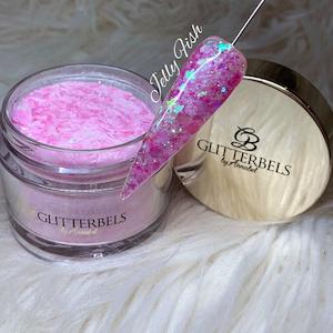 Glitterbels Premixed Glitters: Glitterbels Acrylic Powder 28g -  Jellyfish