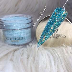 Glitterbels Premixed Glitters: Glitterbels Acrylic Powder 28g -  Mermaid crush