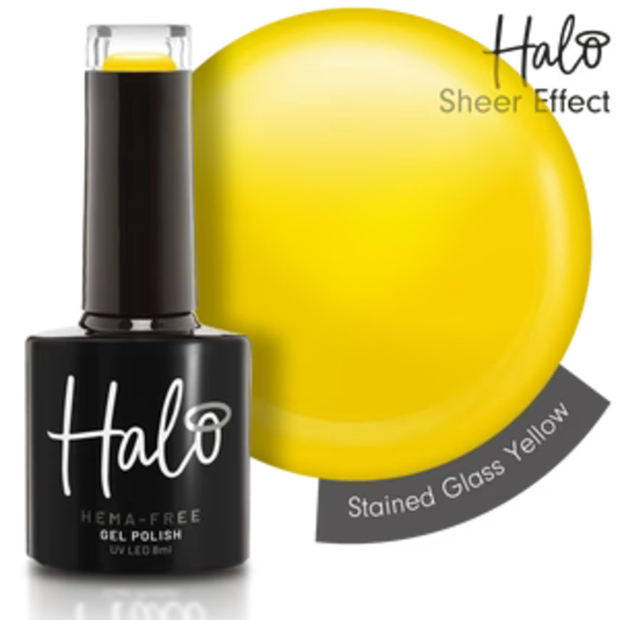 Halo Gel Polish 8ml Stained Glass Yellow