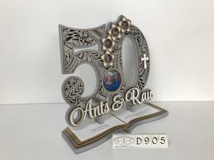 D905 50th Birthday Plaque