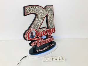 Led: D444 Polynesian 21st Plaque