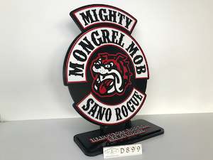 Vip: D899 Mongrel Mob Plaque