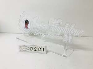 Acrylic Birthday Keys: D201 Acrylic 21st Key
