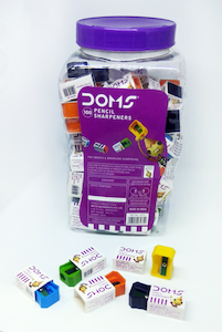 3475 - DOMS REGULAR SHARPENER JAR 100 Pcs - Naman Limited