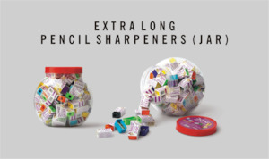 3481 - DOMS EXTRA LONG PENCIL SHARPENERS JAR 72 PCS - Naman Limited