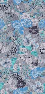 Fashion: Floral Modal Satin Kaftan