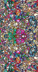 Fashion: Abstract Silk Long Kaftan