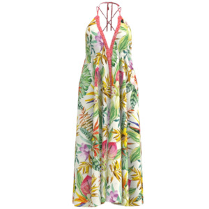 Dresses: Floral Knotted Beach Dress.