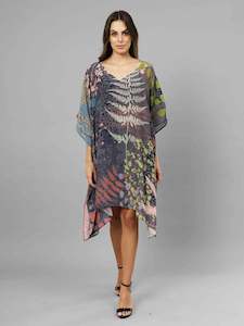 Floral Modal Satin Kaftan