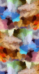 Kaftan Tunic: Abstract Long Silk Kaftan