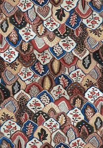 Italian Print Viscose Crepe Kaftan Cape