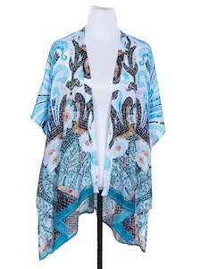 Barcelona Viscose Crepe Kaftan Cape