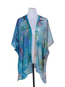 Abstract Art Viscose Crepe Kaftan Cape