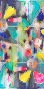 Abstract Merino Wool Travel Cape