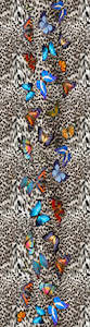Butterfly Jungle Animal Print Scarf – Merino Fine Wool Designer Wrap | Leopard&hellip;