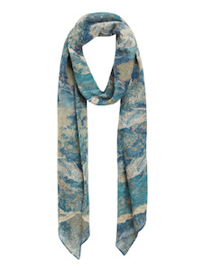 Abstract: Abstract Pure Silk Designer Scarf