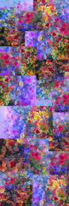 Cotton Modal: Impressionist Garden Bloom Scarf – Cotton Modal  | Colorful Abstract Floral Wrap