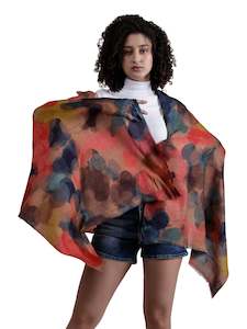 Confetti Lights Abstract Scarf – Pure Cashmere Wool Designer Wrap | Multicolor&hellip;