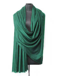 Spanish Green 100% Cashmere Wool Scarf