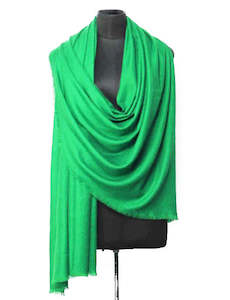Lime Green 100% Cashmere Wool Scarf
