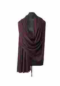 Cashmere Wool: Wine 100% Cashmere Wool Scarf