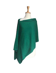 Emarald Green Wool Poncho