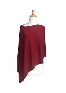 Wool Poncho (RED)