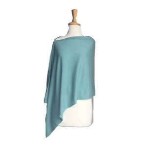 Duck Egg Blue Poncho