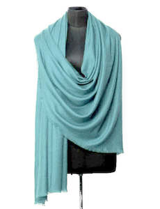 Solids: Duckegg Blue Pure Cashmere wool Scarf
