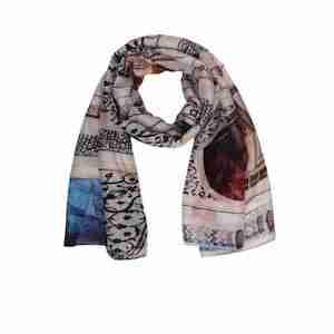 Structural: Architectural Cotton Modal Designer Scarf