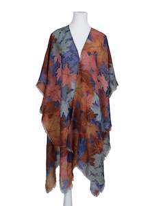 Trending: Floral Merino Wool Travel Cape