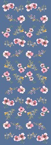 Cotton Voile: Floral Print Cotton Voile Designer Scarf