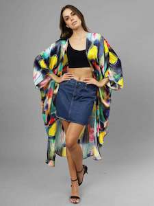 Long Slit Kimono: Abstract Long Slit Kimono