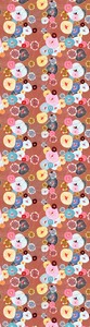 Autumn Blossom Merino Wool Scarf – Stylised Floral Art Print