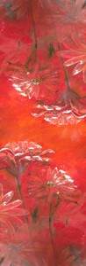 Crimson Glow Floral – Cotton Modal  Scarf