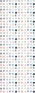 Geometric: Celestial Dots Silk Scarf – Abstract Geometric Print