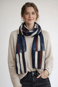 Rhythm Stripe Edit – Pure Silk  Scarf