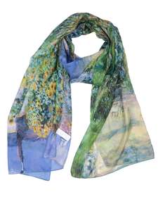 Old Masters: The Artist's Garden by Claude Monet Pure Silk Designer Scarf