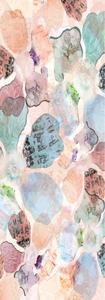 Linen: Pastel Terrain Linen Scarf – Abstract Organic Print