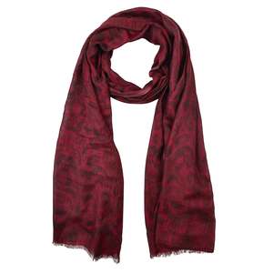 New Arrival: Crimson Damask Royale – Modal Silk Scarf